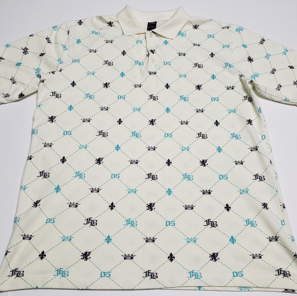 Vintage FUBU Diamond Pattern Collared Shirt XL